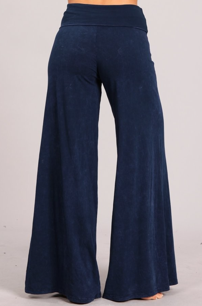 •BIANCA• cotton blend wide leg pants