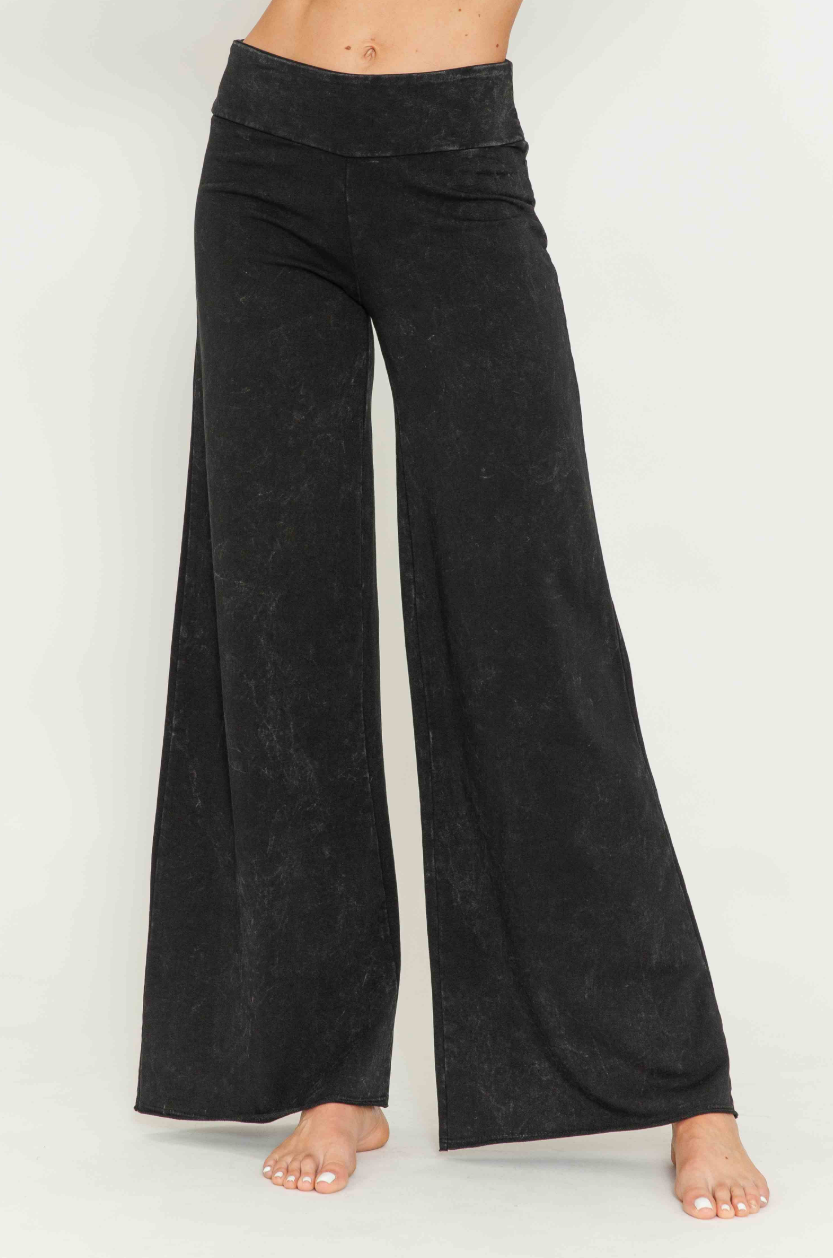 •RICHIE• cotton blend wide leg pants