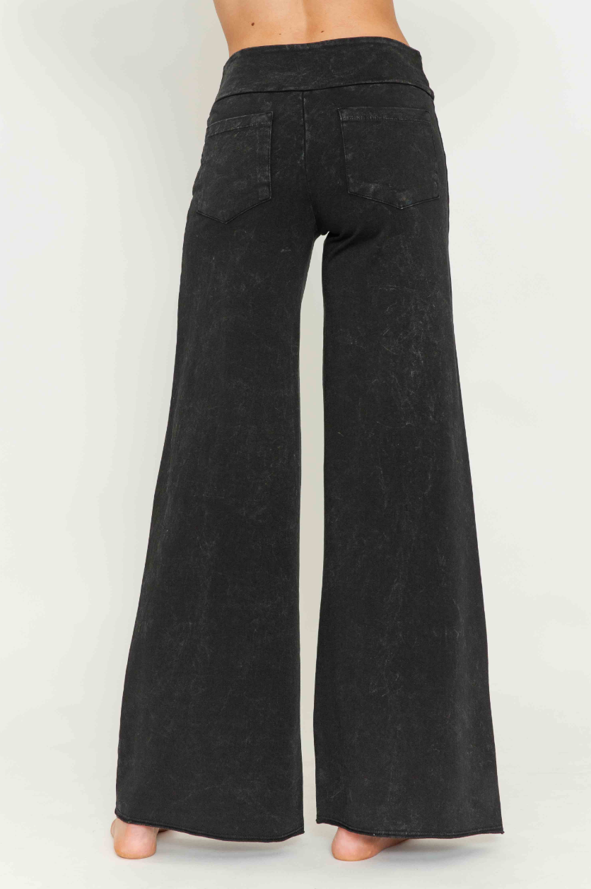 •RICHIE• cotton blend wide leg pants