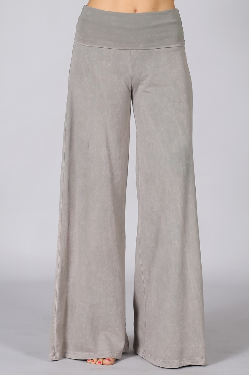 •BIANCA• cotton blend wide leg pants