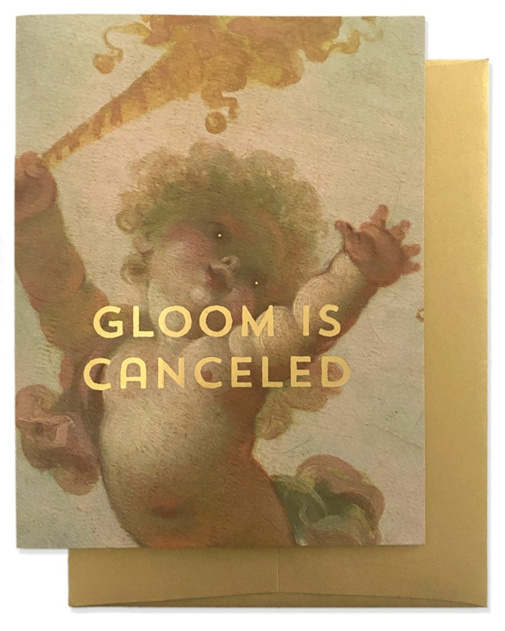 •GLOOM IS CANCELLED• greeting card