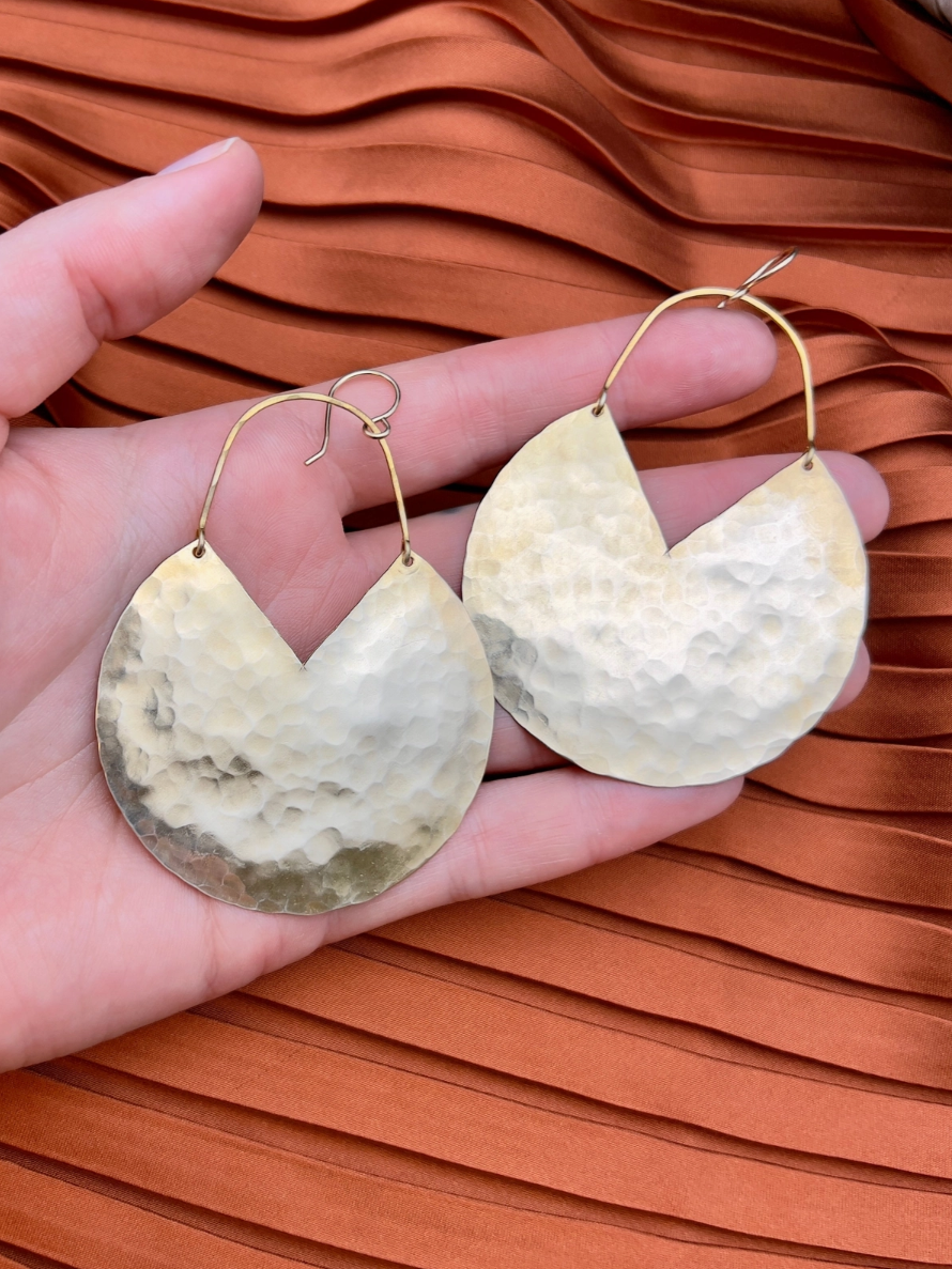 •BLISS LARGE• gold dangle earrings