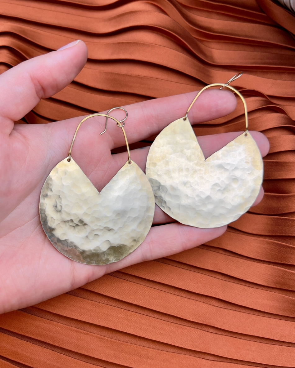 •BLISS LARGE• gold dangle earrings