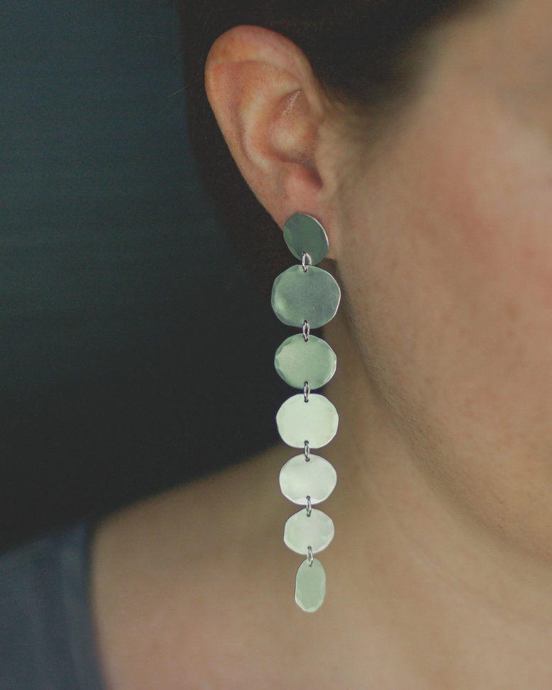 •CLOUD LINA• silver post earrings