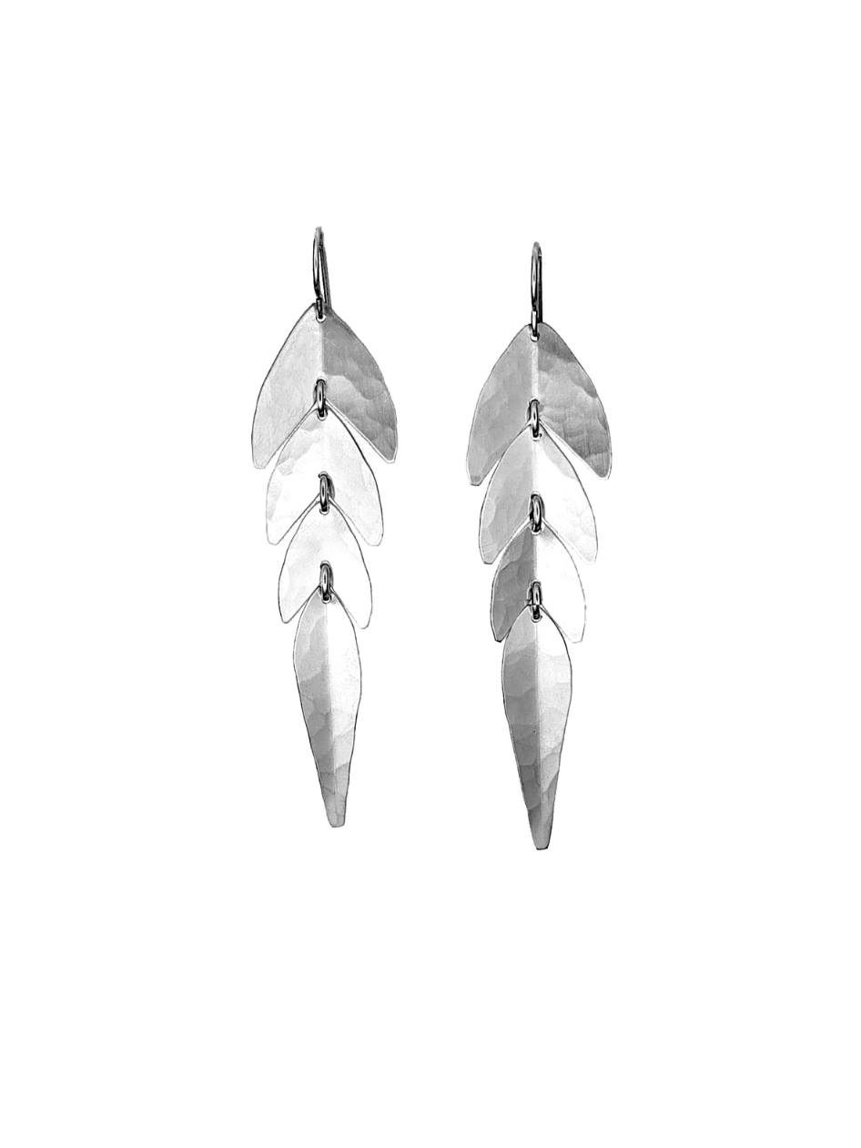•MINI SWISH• silver dangle earrings