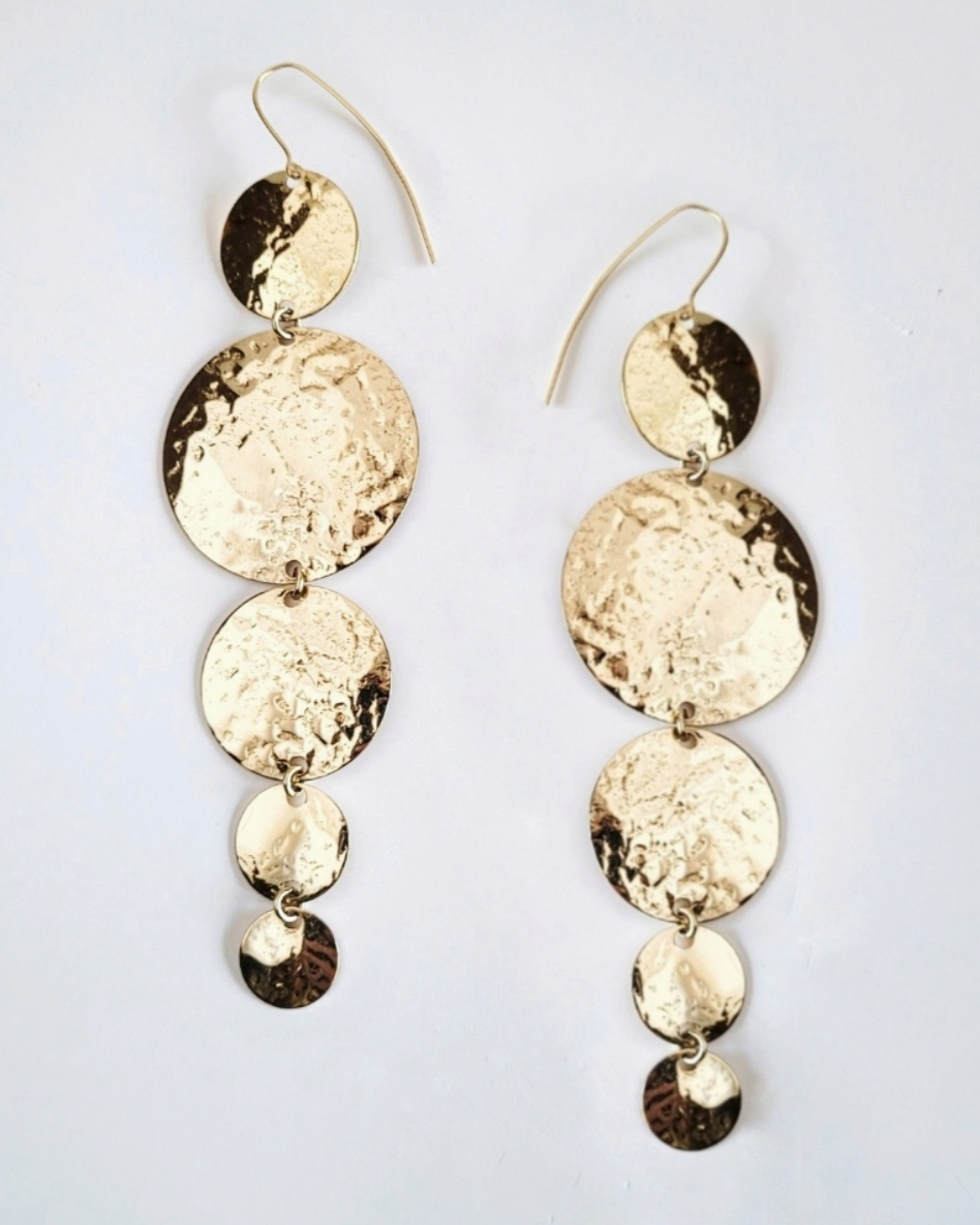 •KION• brass dangle earrings