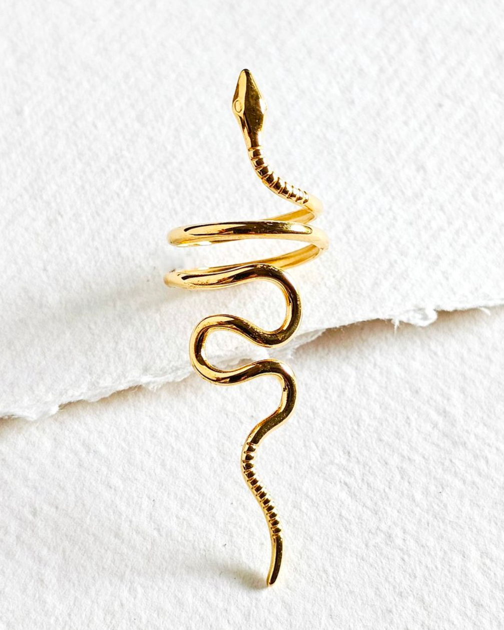 •SERPENT• adjustable brass ring