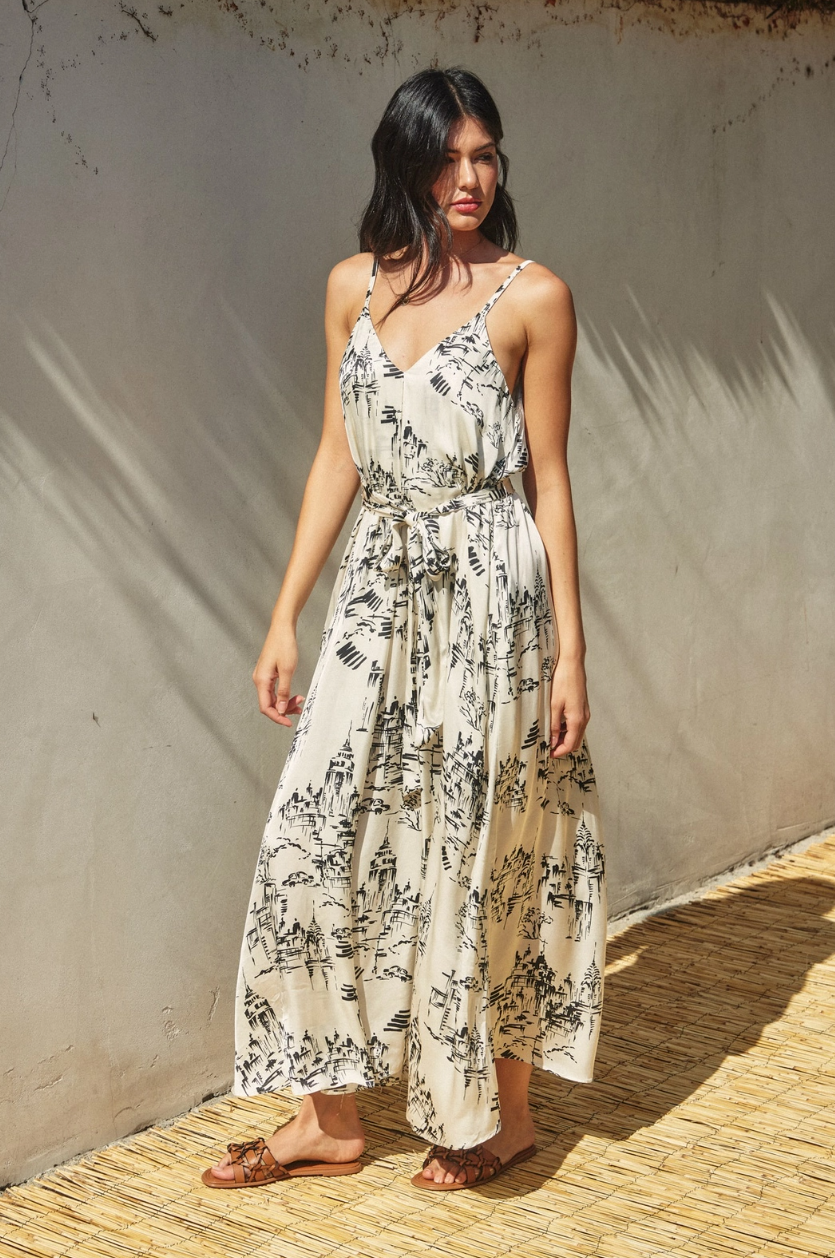 •LOST CITY• V-neck maxi dress