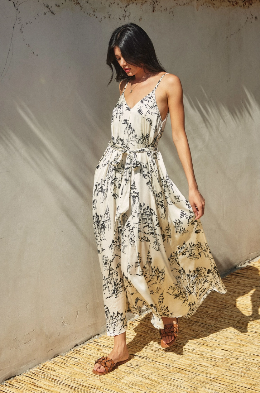 •LOST CITY• V-neck maxi dress