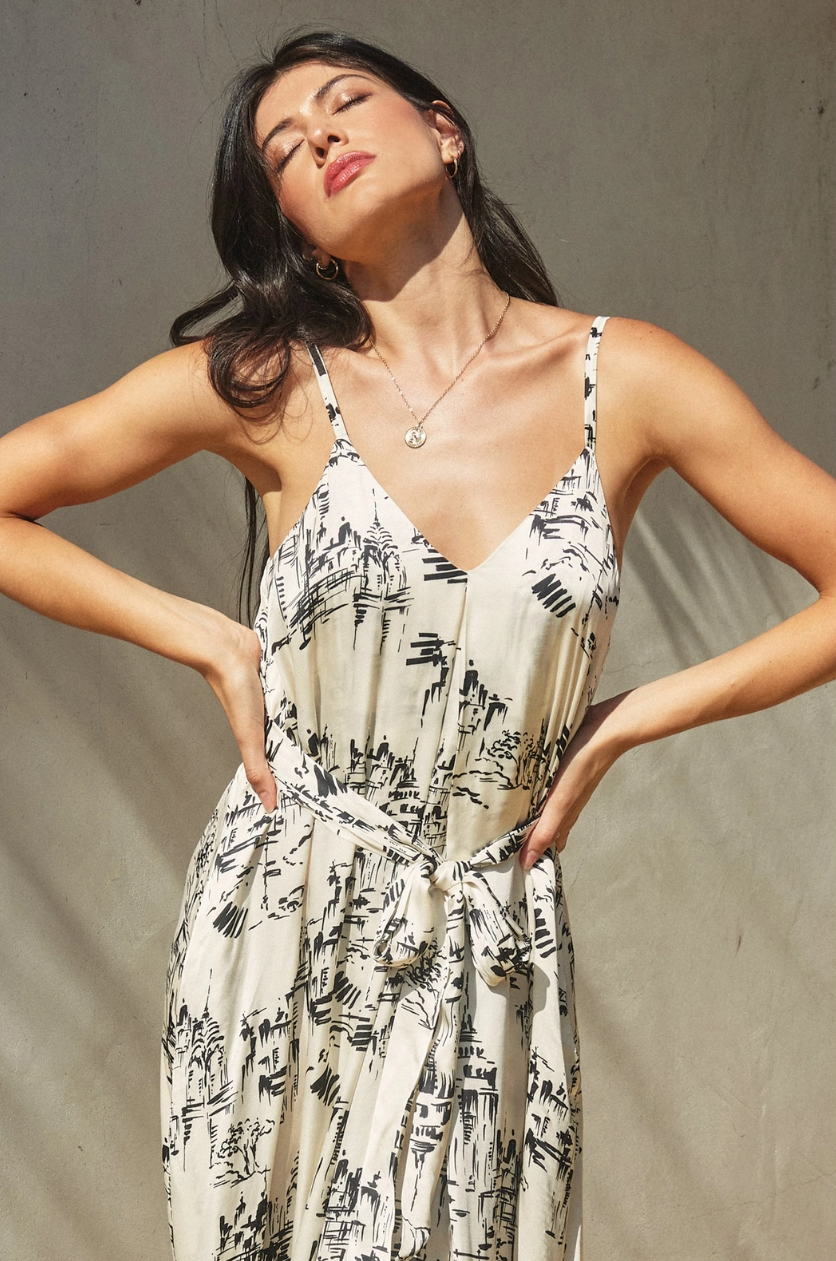 •LOST CITY• V-neck maxi dress