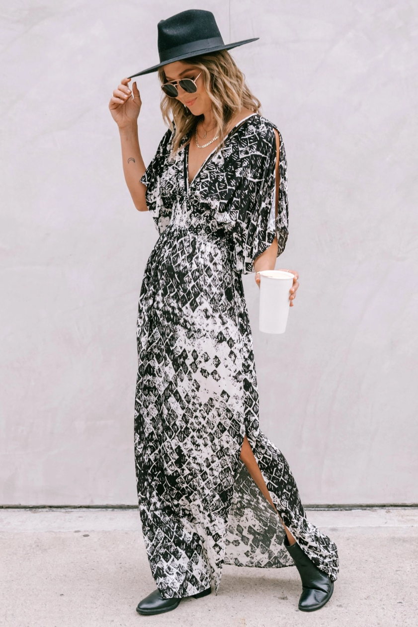 •TESSA• smocked waist maxi dress