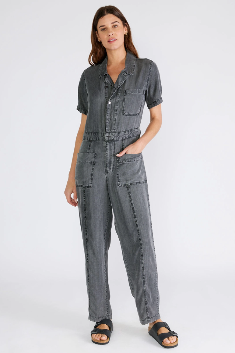 •MYER• collared utility jumpsuit