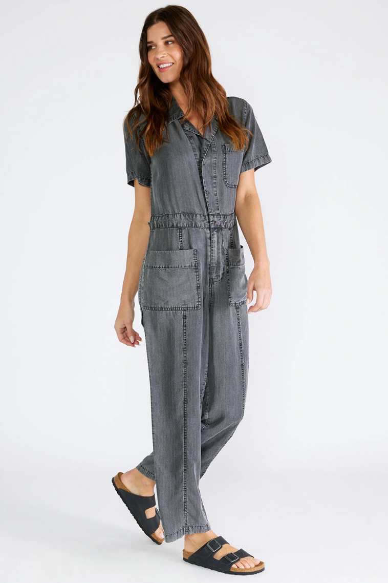 •MYER• collared utility jumpsuit