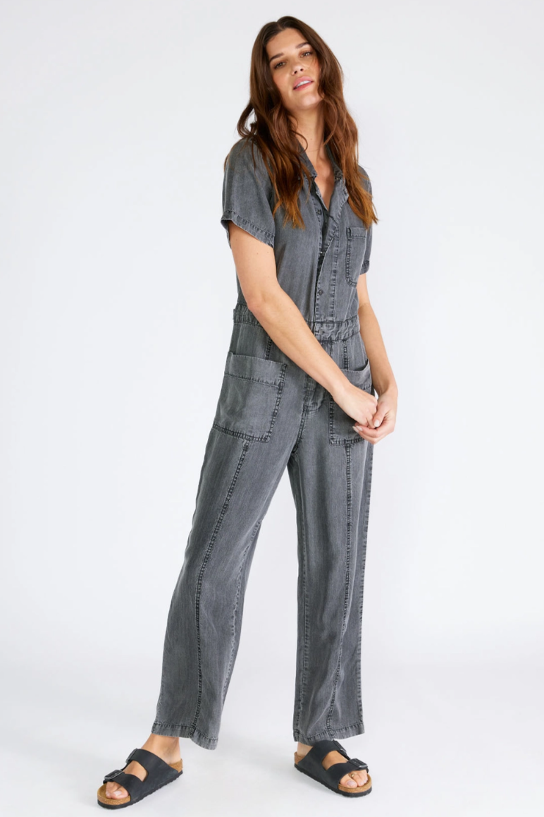 •MYER• collared utility jumpsuit