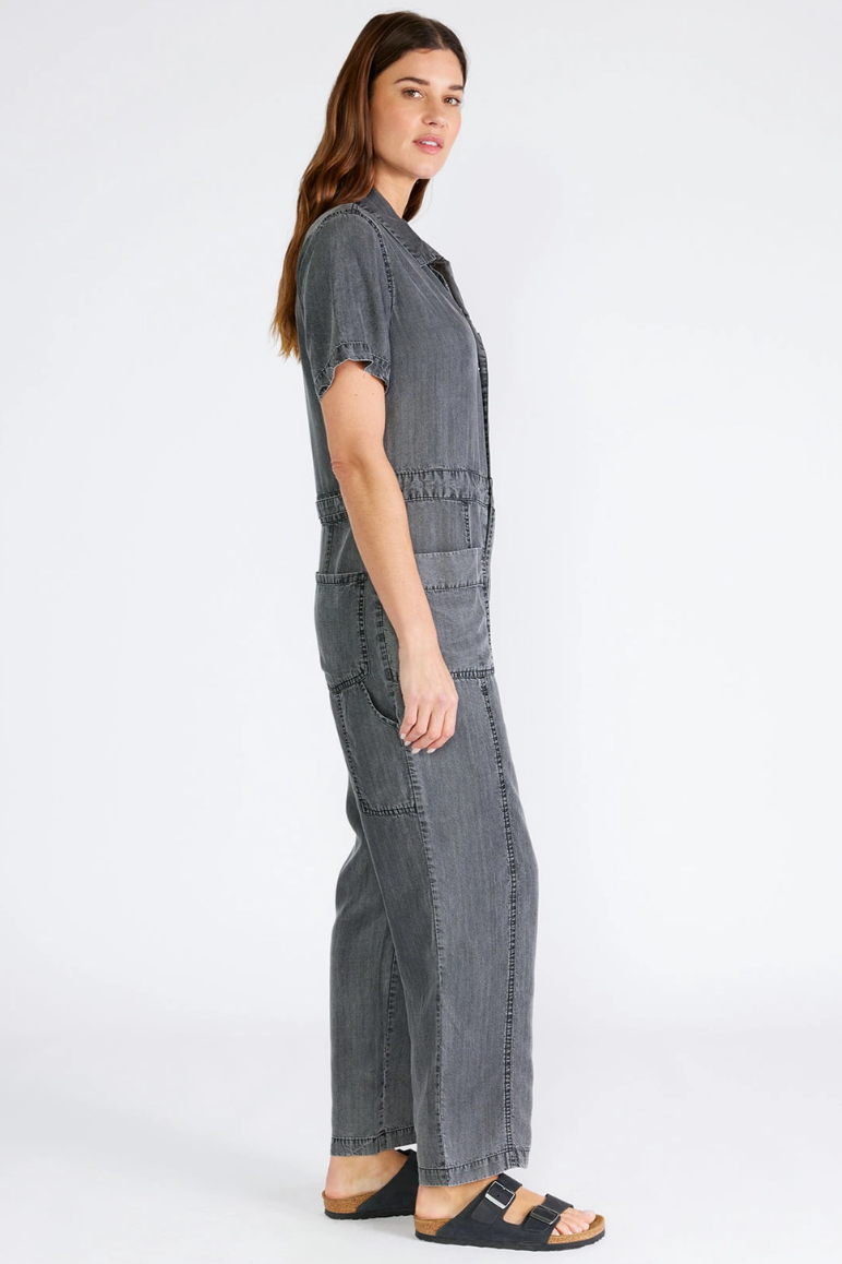 •MYER• collared utility jumpsuit