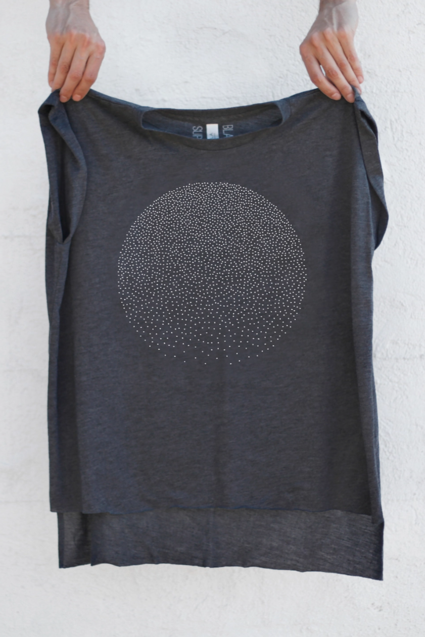 •FULL MOON• viscose blend muscle tee