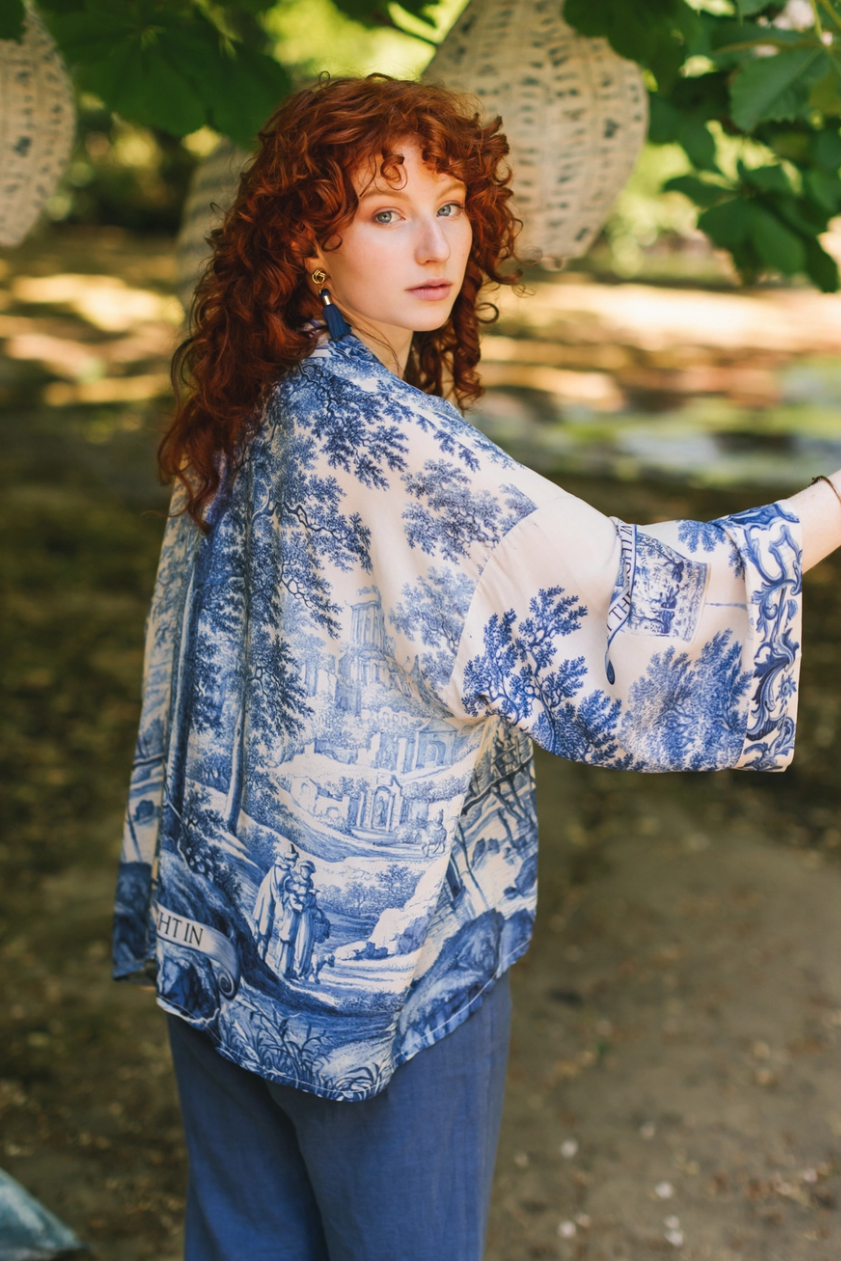 •LET THE LIGHT IN•  cropped bamboo cardigan