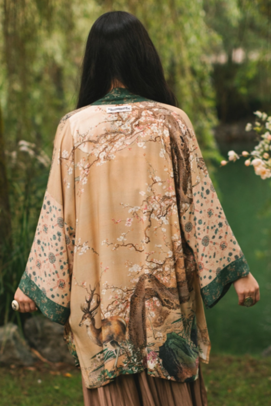 •FABLE• bamboo cardigan with tie