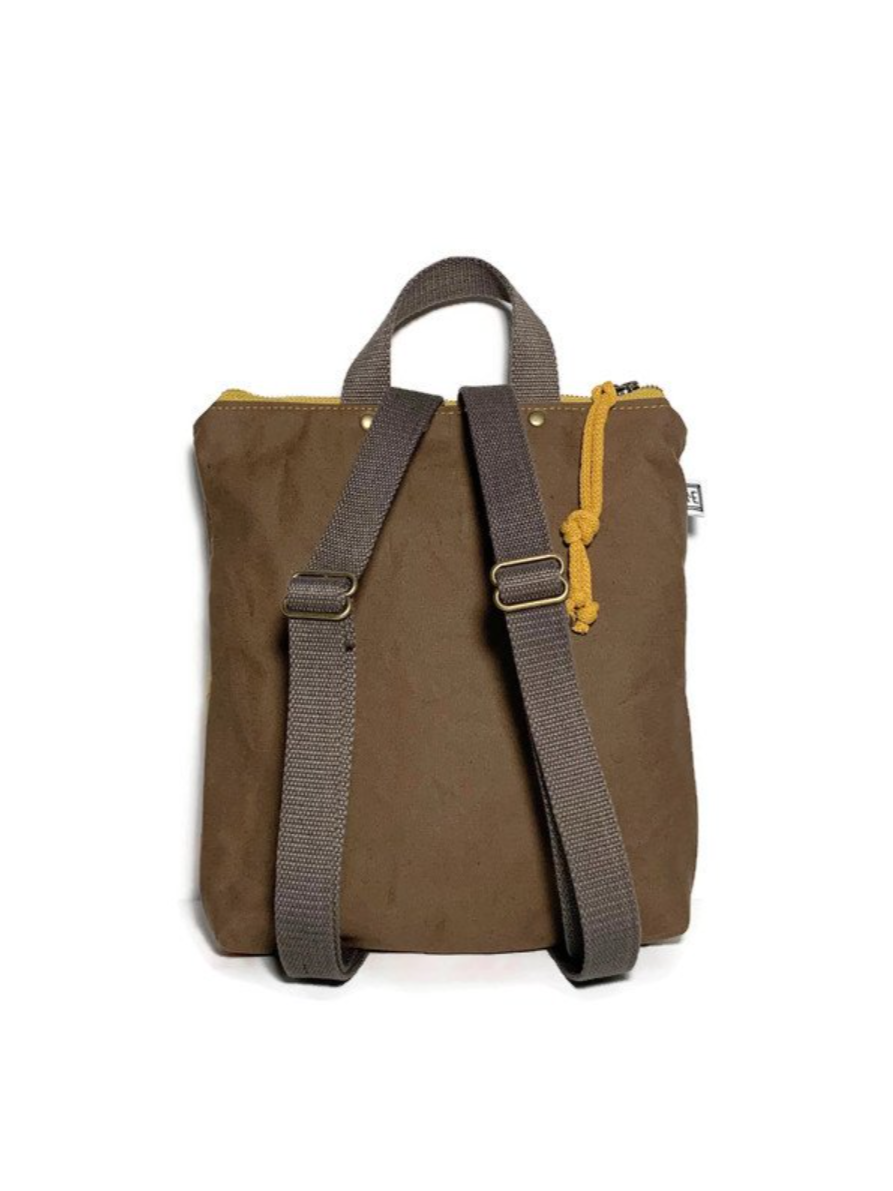•ROAN• waxed canvas mini backpack