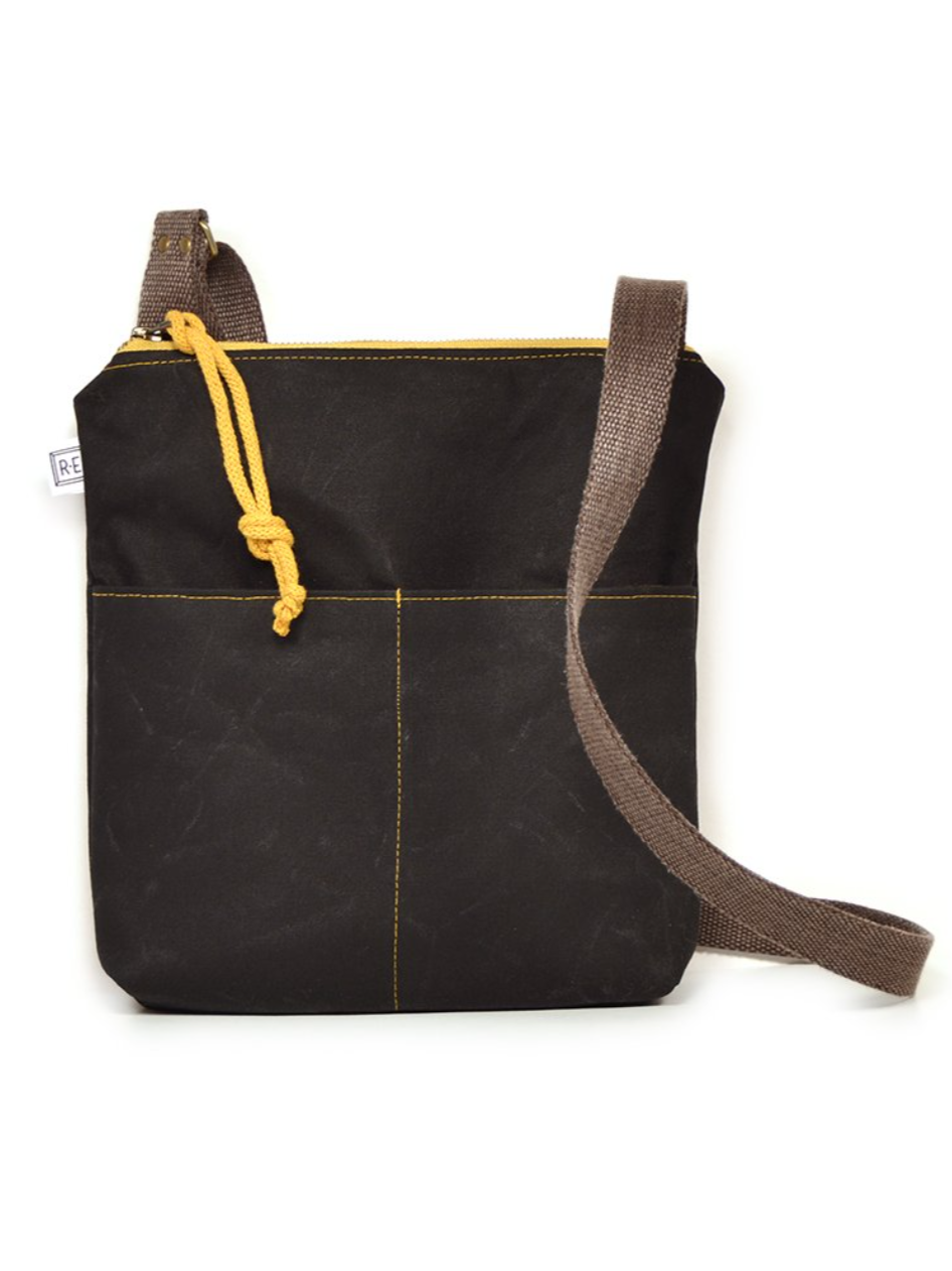 •WEEKDAYER - SOLID• waxed canvas crossbody