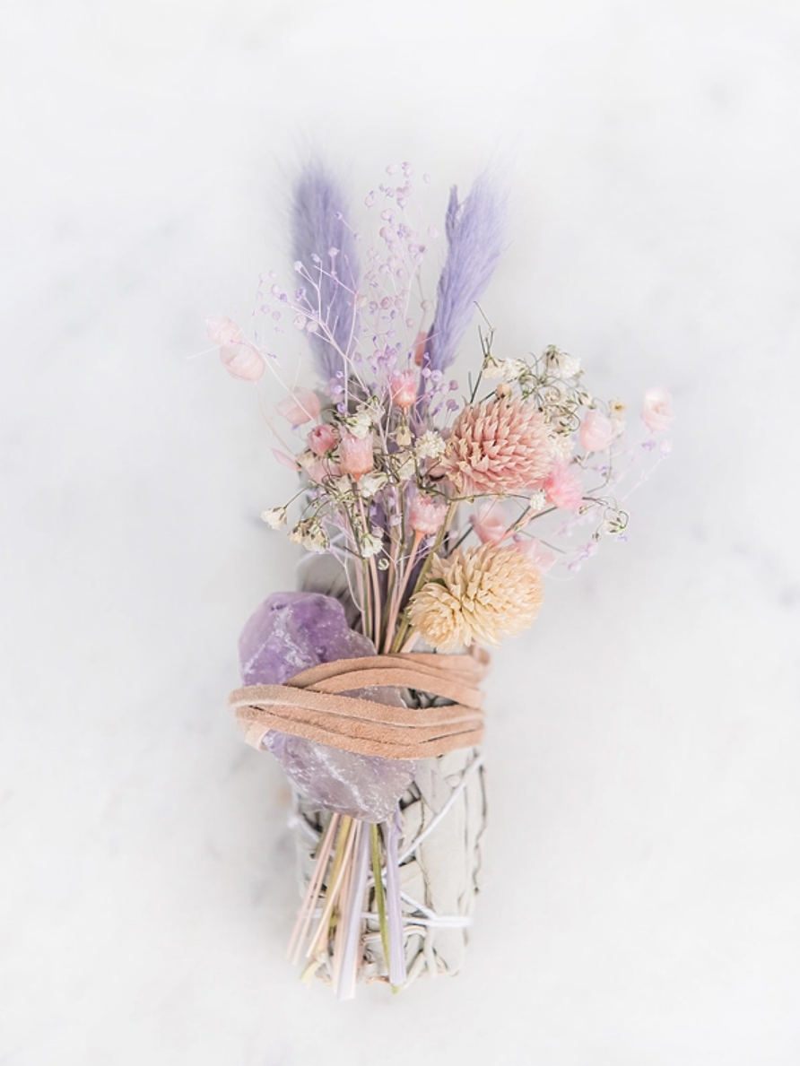 •AMETHYST - CLEANSE• smudge stick bundle