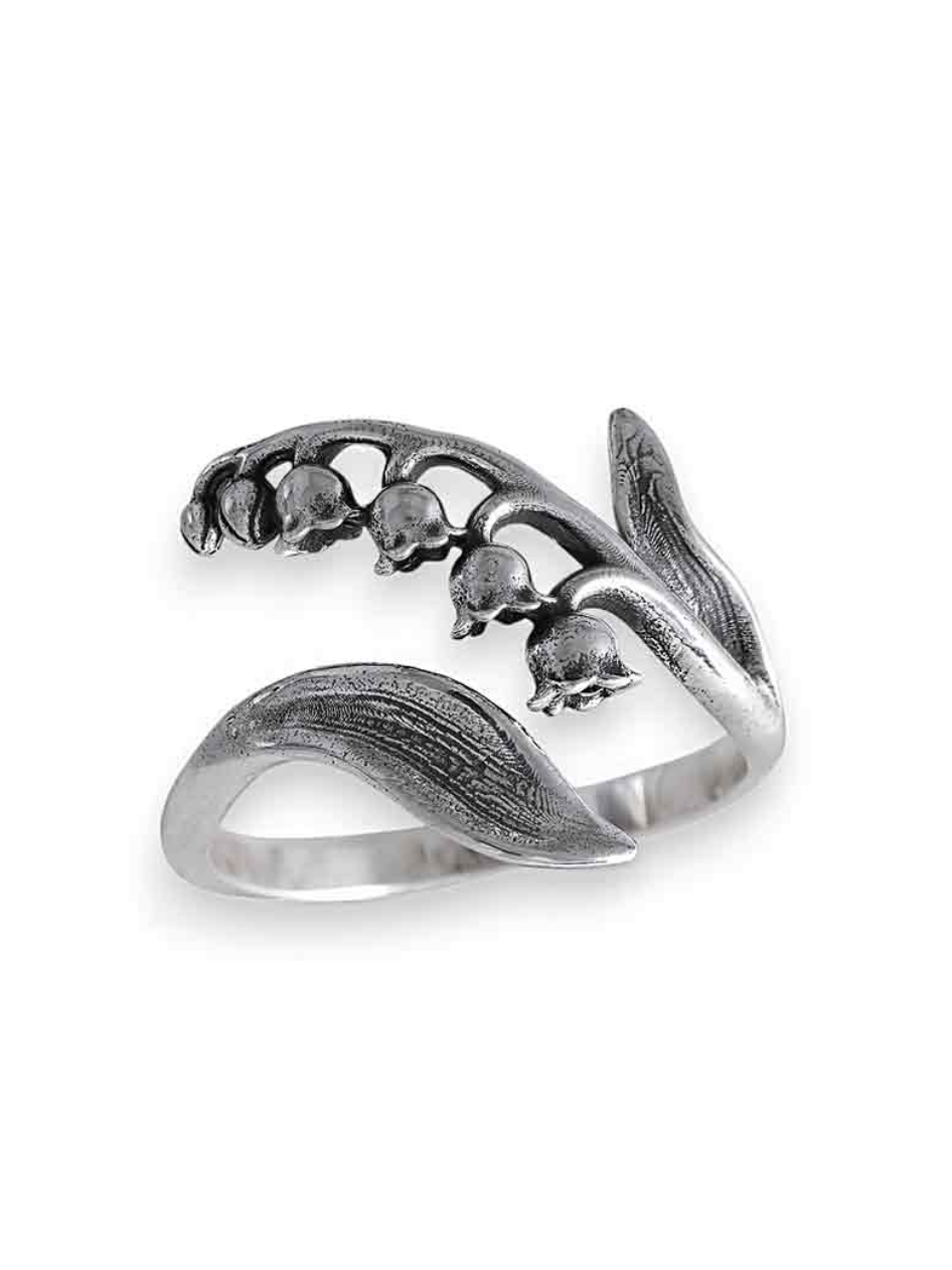•LILY OF THE VALLEY• adjustable silver ring