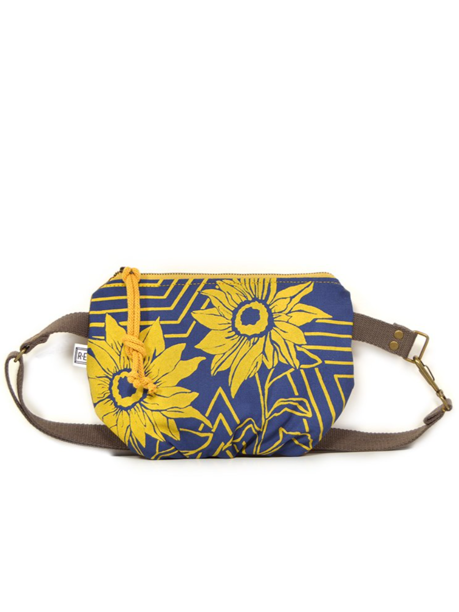 •FESTIVAL PACK - SUNFLOWER• waxed canvas fanny/crossbody