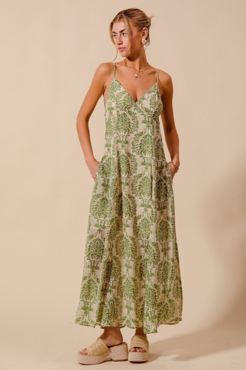 •VERSAILLES• flowy woven maxi dress