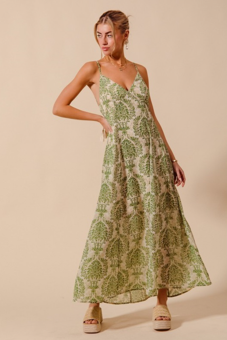 •VERSAILLES• flowy woven maxi dress