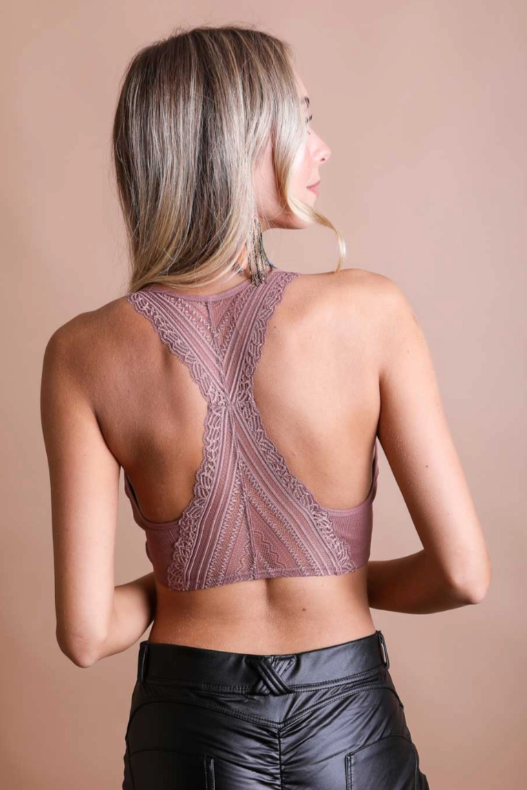•AMÉLIE• lacy racerback bralette