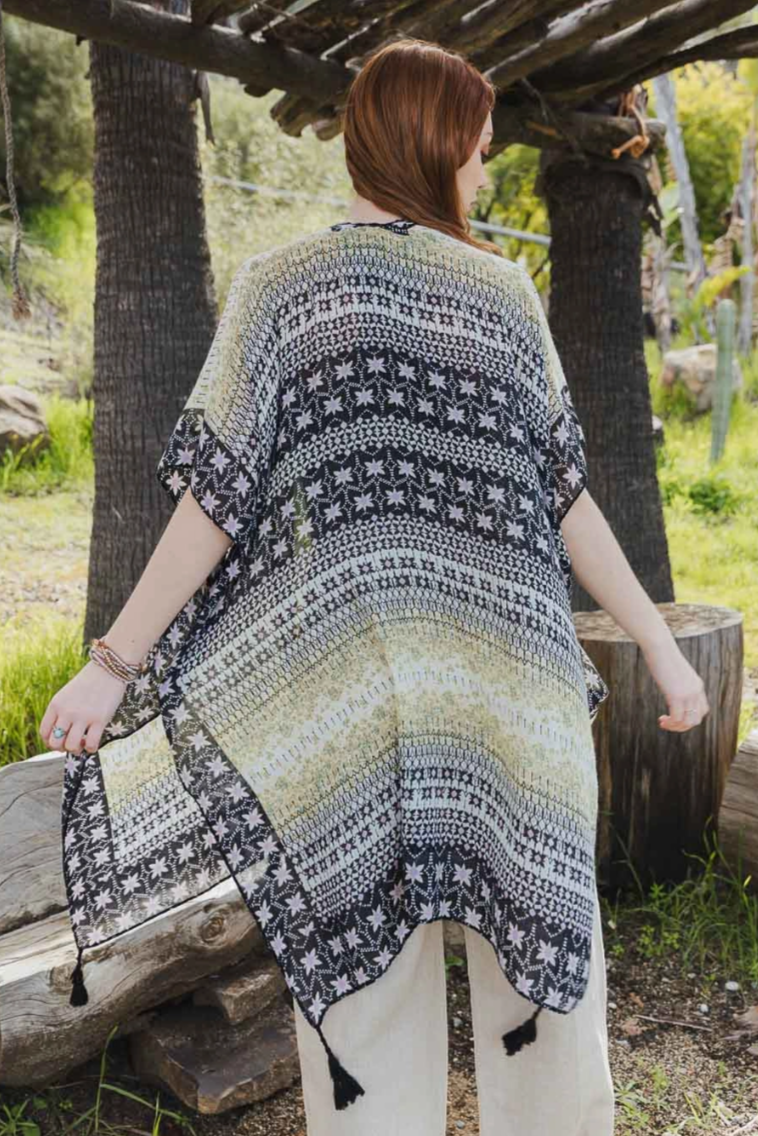 •STAR JASMINE• tasseled cardi