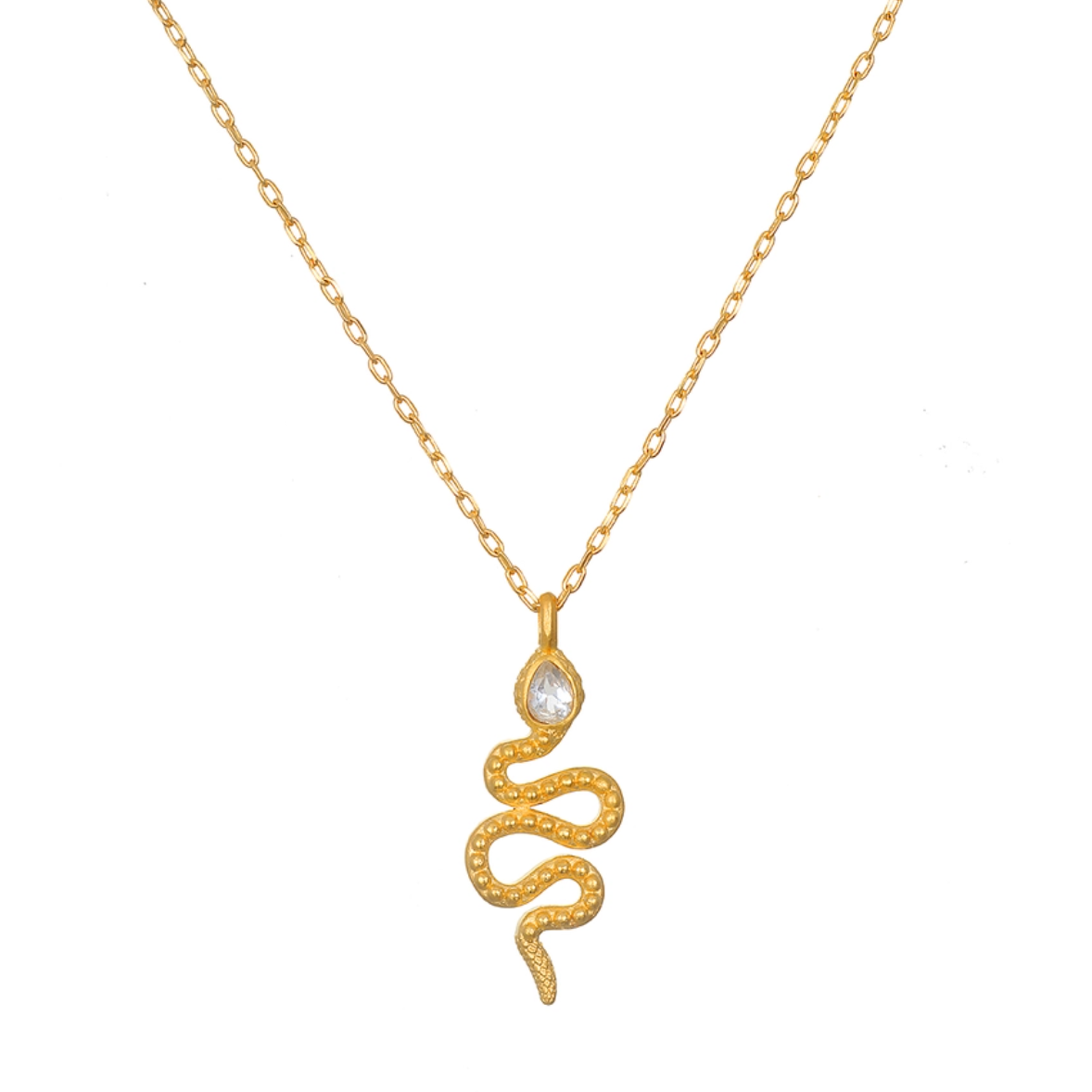 •ENDURING INDIVIDUALITY• topaz + gold necklace (18"-21" long)