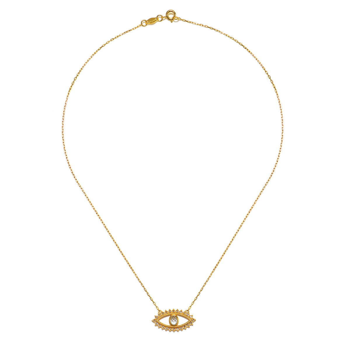 •KEEPER OF POSITIVITY• blue topaz + gold necklace (16"-19" long)