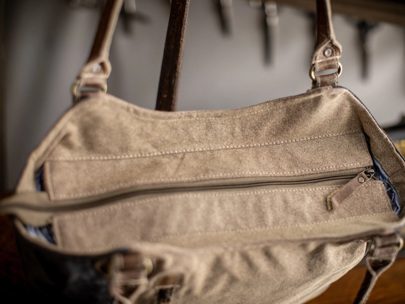 •PEONY BOTANIC• recycled canvas handbag