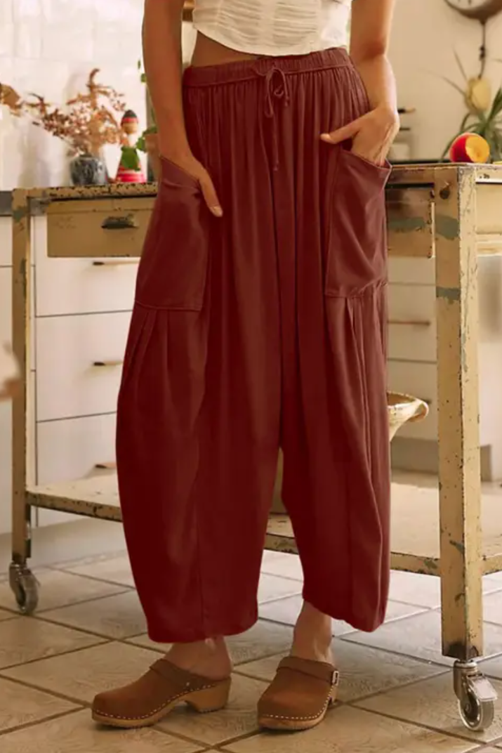 •DJINN• pleated side pocket pants