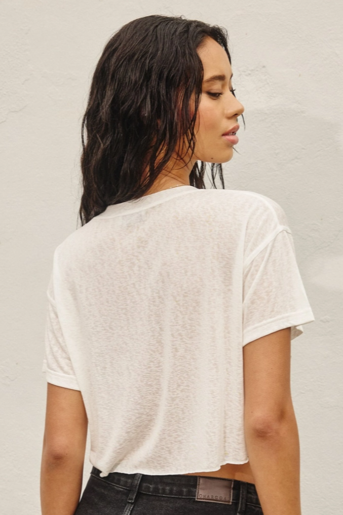 •HANNAH• breezy cotton blend tee
