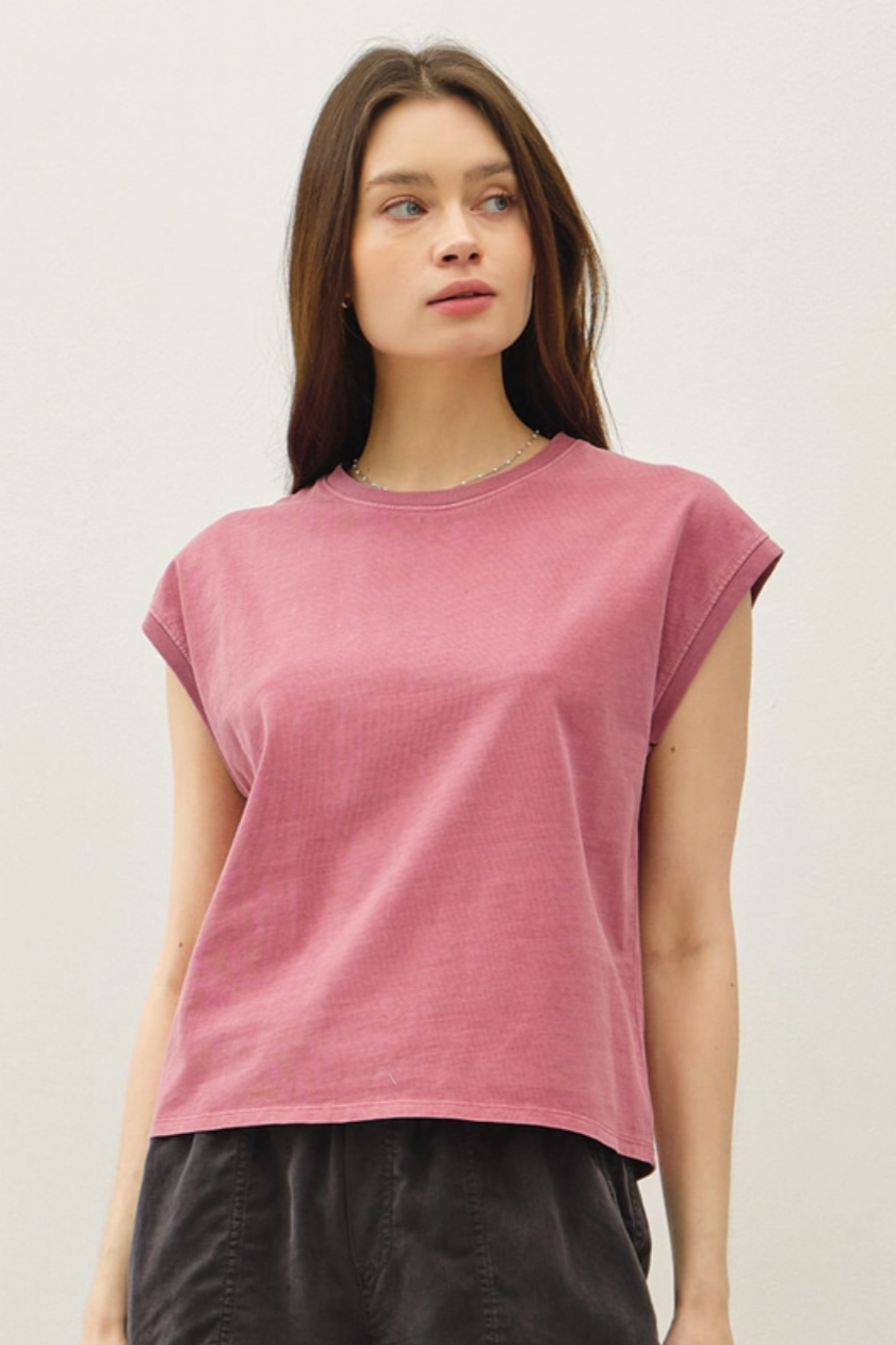 •QUINN• cotton muscle tee