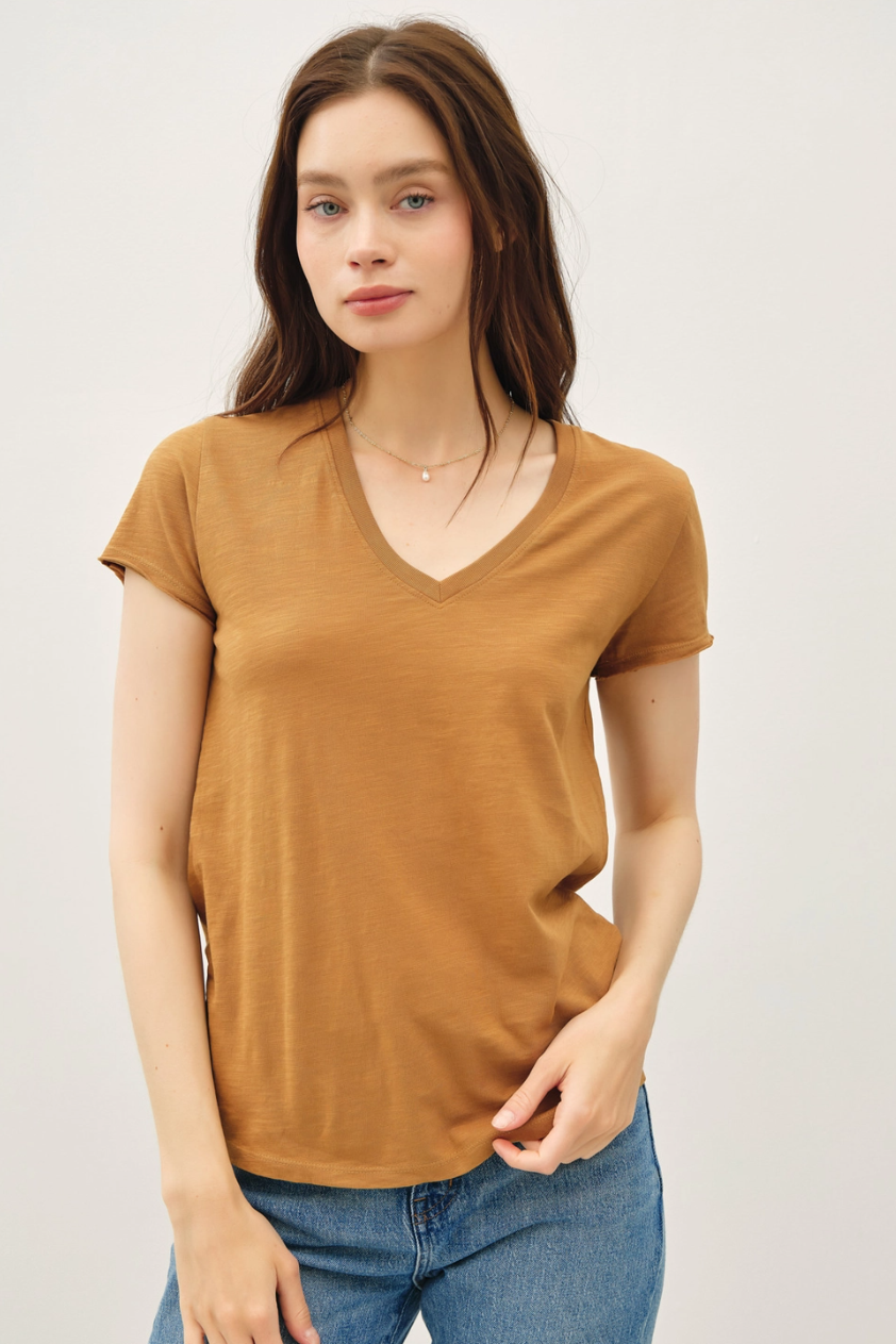 •SELMA• slub knit tee