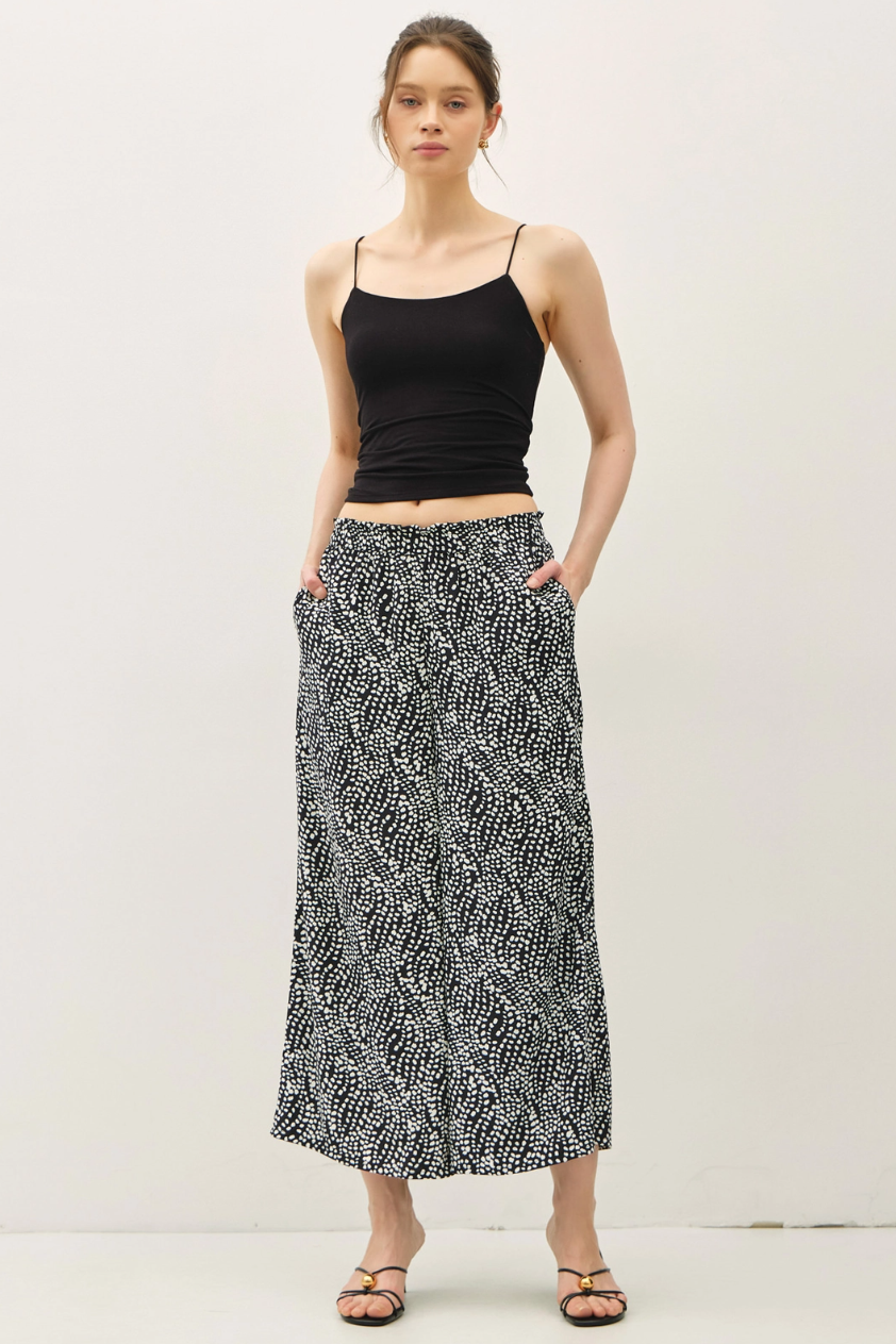 •IMOGENE• cropped elastic waist pants