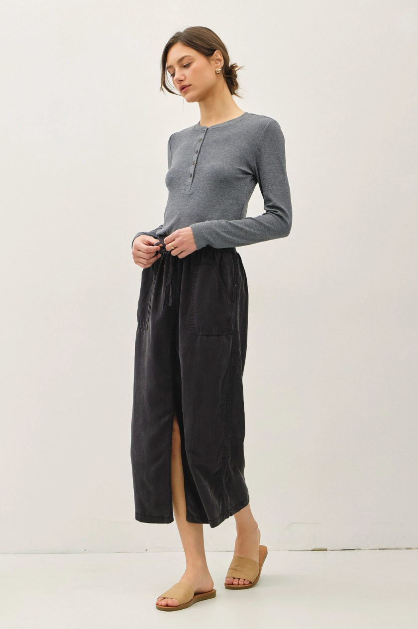 •SPENCER• tencel a-line midi skirt