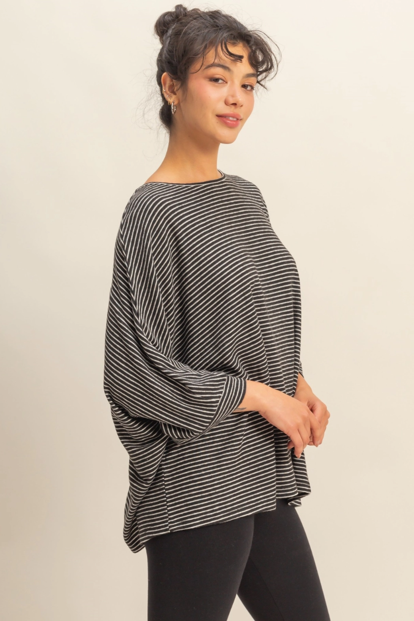 •RILEY• 3/4 sleeve oversized top