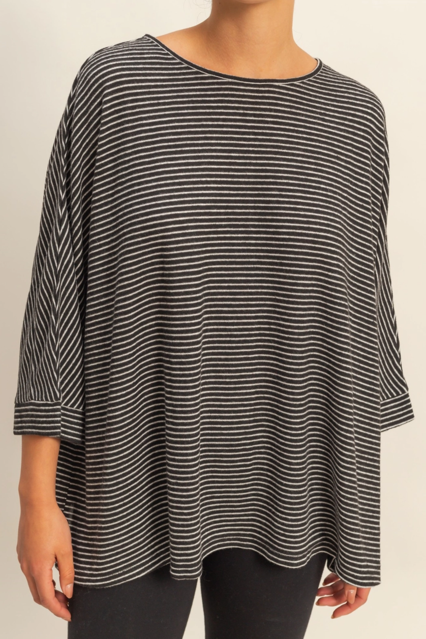 •RILEY• 3/4 sleeve oversized top