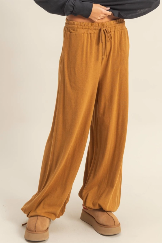 •NOAH• drawstring wide leg pants