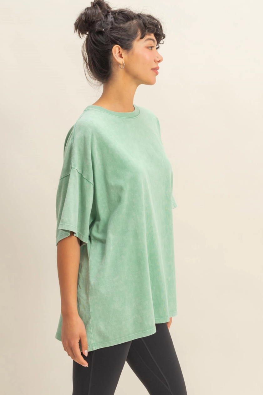 •JUDE• mineral washed oversized tee