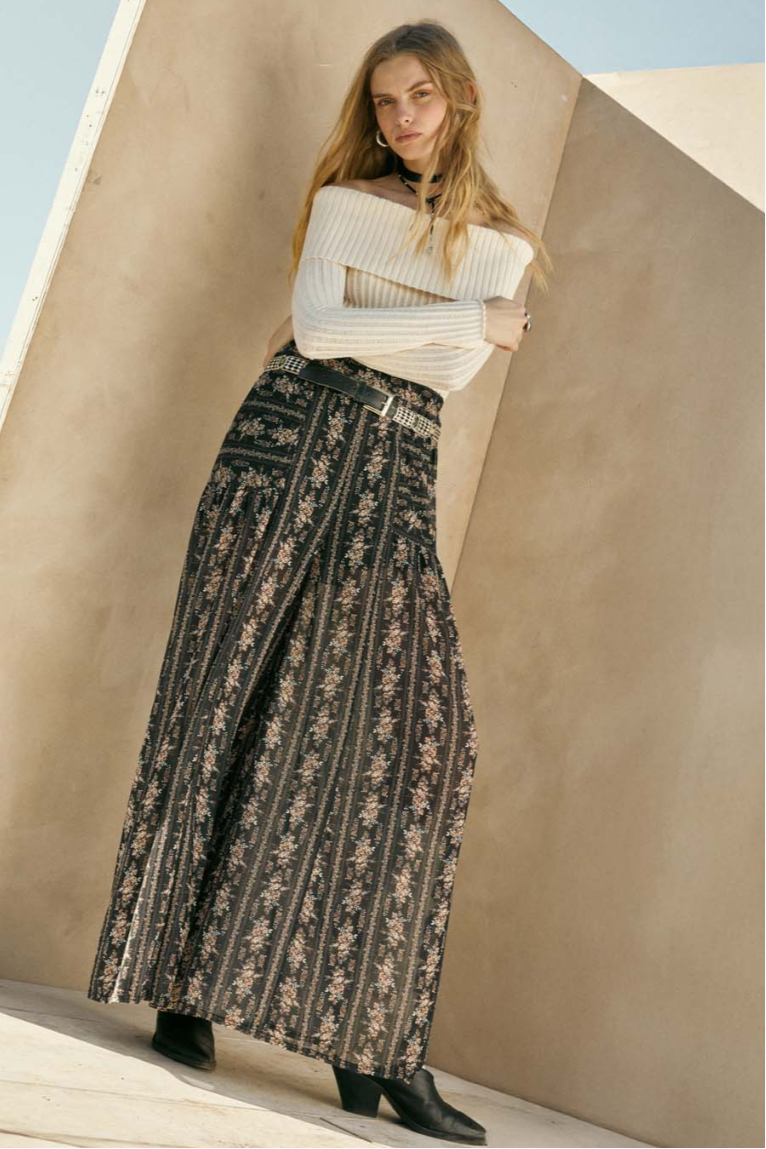 •LEONA• semi-sheer wide leg pants