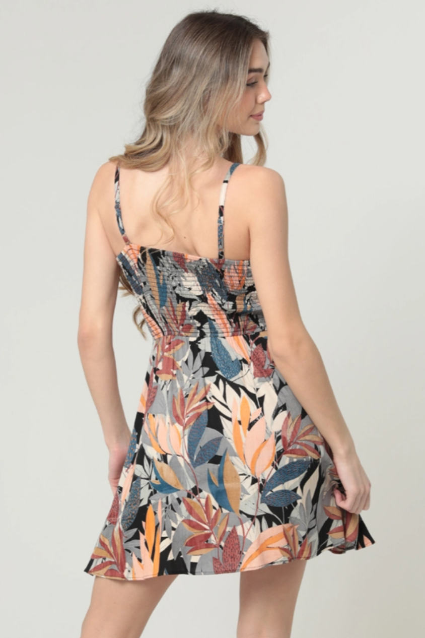 •ACADIA• basque waist mini dress