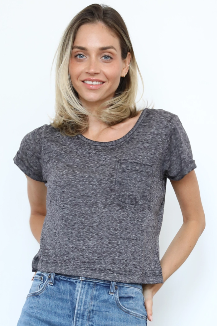 •SCOUT• mineral washed slub tee