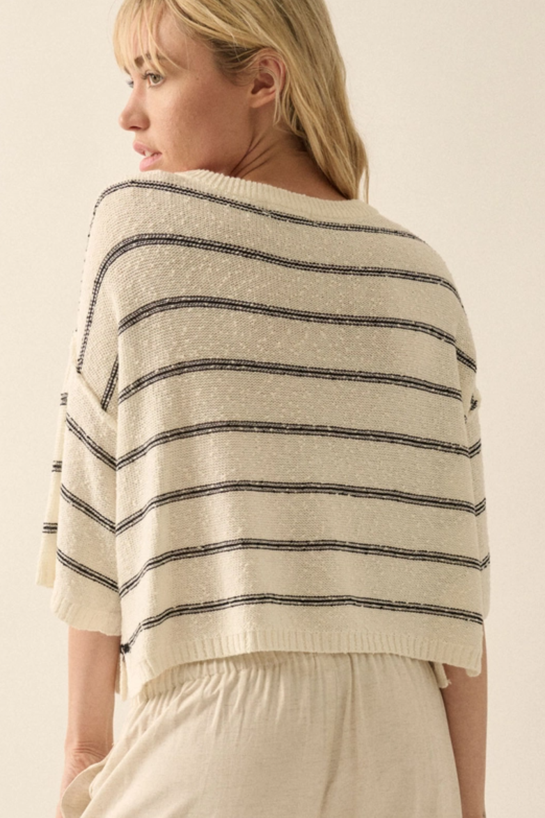 •RIDLEY• cotton blend sweater top
