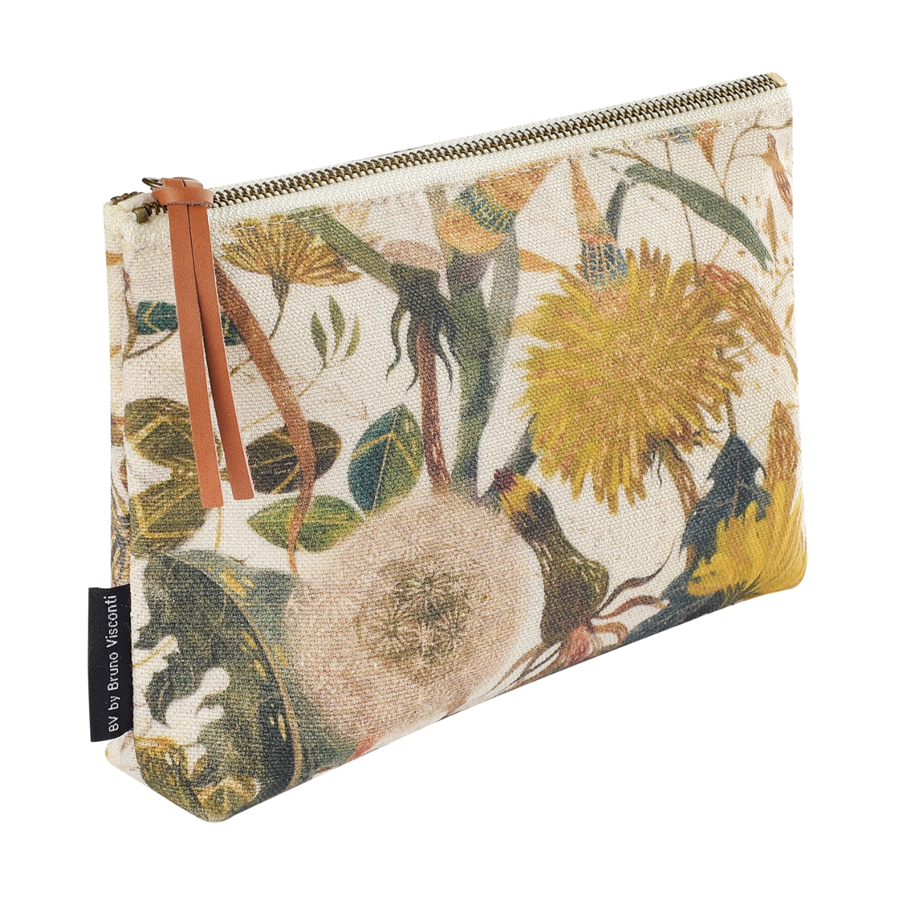 •DANDELION• gusseted canvas pouch