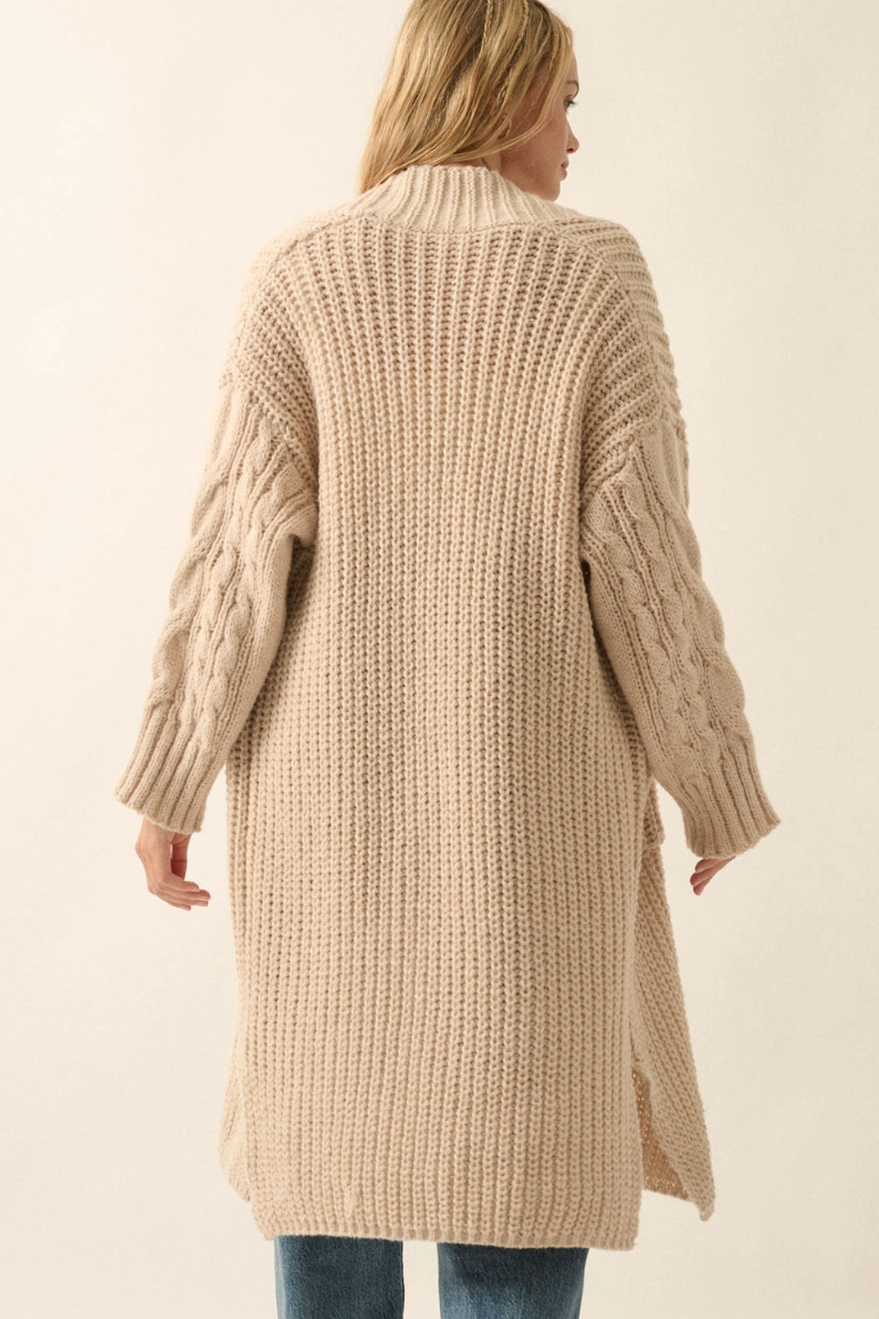 •MILEY• mixed knit cardigan